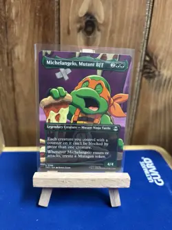 Michelangelo, Mutant BFF ( Borderless ) Regular TMNT MTG - Image 1