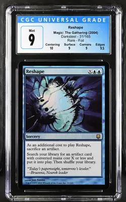 RESHAPE Darksteel Foil Rare CGC 9 Q++ MTG [Nostalgium] - Image 1