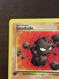 Pokemon TCG Geodude Fossil 1st Edition Basic 50 HP Stone Barrage Common 41/62 - Image 5