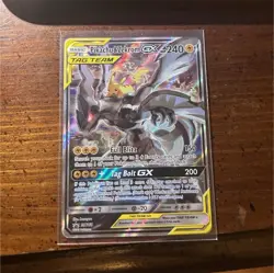 Pokemon Pikachu & Zekrom GX TAG TEAM Promo Holo Card SM168 SM Set - Image 1