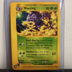 Pokemon TCG Weezing 70/165 Expedition Non-Holo Rare LP Condition - Image 1