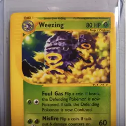 Pokemon TCG Weezing 70/165 Expedition Non-Holo Rare LP Condition - Image 2