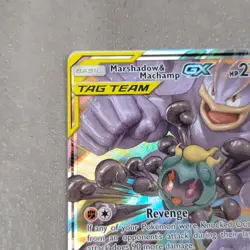 Pokemon Marshadow & Machamp GX TAG TEAM 82/214 Unbroken Bonds Holo Ultra Rare - Image 5