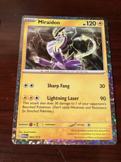 Miraidon 003/015 Holo McDonald's Promo Dragon Discovery Pokemon Near Mint NM - Image 1
