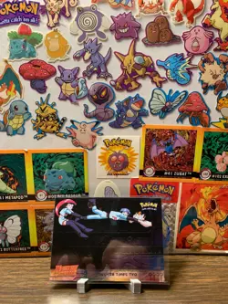 Topps Pokemon Mewtwo Strikes Back 23 Meowth Times Two HOLOFOIL- BLUE LABEL - Image 1