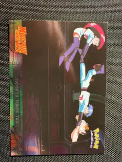 Topps Pokemon Mewtwo Strikes Back 23 Meowth Times Two HOLOFOIL- BLUE LABEL - Image 2