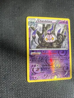 Chandelure 60/101 Noble Victories Reverse Holo Pokemon Excellent Condition - Image 2