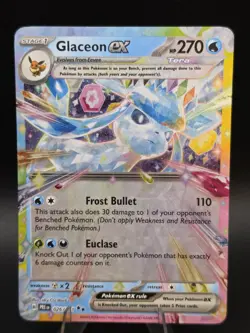 Pokemon Glaceon ex 026/131 Prismatic Evolutions Double Rare Holo English - Image 1