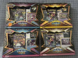 Pokemon TCG: Shining Fates Mad Party Pin Collection Box Set of 4 Factory Sealed! 820650808685 - Image 1