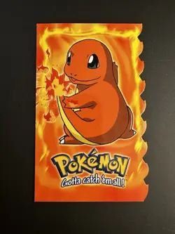 Pokemon Topps Charmander Movie Die Cut #4 BLUE LABEL - Image 1