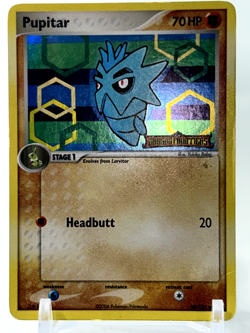 Pokemon 58/101 Pupitar Dragon Frontiers STAMPED Holo Rare HP 2006 - Image 1