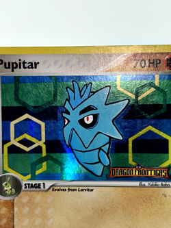 Pokemon 58/101 Pupitar Dragon Frontiers STAMPED Holo Rare HP 2006 - Image 2