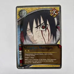 Mangekyo Sharingan (Rainbow Text) Non-Foil Rare Jutsu Card Naruto ccg tcg - Image 1