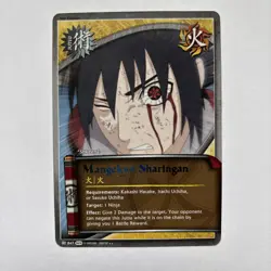 Mangekyo Sharingan (Rainbow Text) Non-Foil Rare Jutsu Card Naruto ccg tcg - Image 2