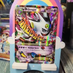 Pokemon M Gengar EX XY166 Mega Evolution Promo Holo 210HP English Card LP-MP - Image 1