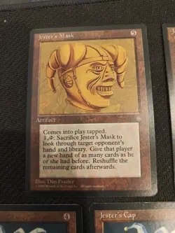 Magic the Gathering MTG Ice Age 7 Card Lot Jester's Mask Jester's Cap WoTC 1995 - Image 2