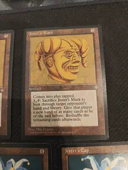 Magic the Gathering MTG Ice Age 7 Card Lot Jester's Mask Jester's Cap WoTC 1995 - Image 3