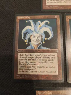 Magic the Gathering MTG Ice Age 7 Card Lot Jester's Mask Jester's Cap WoTC 1995 - Image 4