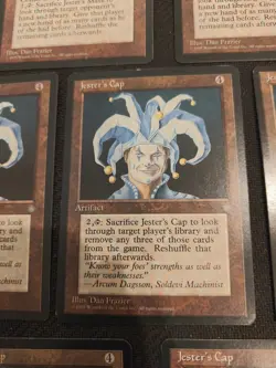 Magic the Gathering MTG Ice Age 7 Card Lot Jester's Mask Jester's Cap WoTC 1995 - Image 5