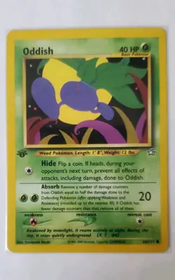 Oddish - 68/111 - 1st Edition - Neo Genesis - Pokemon Card - NM/M - Image 1