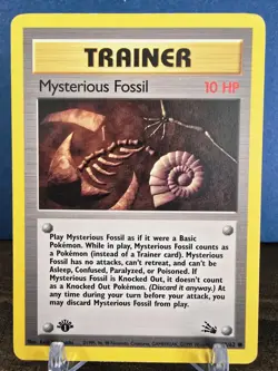 Mysterious Fossil 62/62 Fossil 1st edition *Rare* Pokemon Card TCG Non Holo MP - Image 1