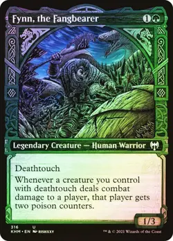 Fynn, the Fangbearer FOIL SHOWCASE - 316 - Uncommon - Kaldheim KHM MTG - Image 1