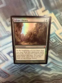 MTG Foil Sylvan Library NM- Commander's Arsenal - Image 3
