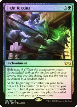 Fight Rigging FOIL - 145/281 - Rare - Streets of New Capenna SNC MTG - Image 1