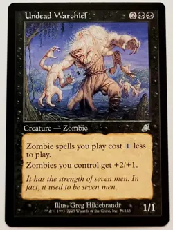 MTG Undead Warchief - Scourge - NM - Image 1