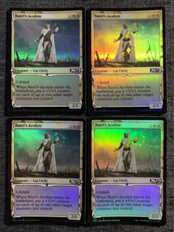 4x Basri’s Acolyte (showcase) - Foil - NM - M21 - Magic The Gathering MTG - Image 1