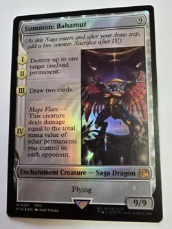 Magic: The Gathering Summon: Bahamut Foil M 0001 - FINAL FANTASY (FIN) - Image 1