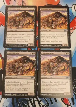 Mtg RELENTLESS RATS x4 NM Playset M11 113/249 -Argo- - Image 1