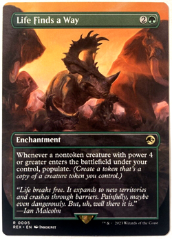 MTG Life Finds a Way BORDERLESS Jurassic World Collection 0005 NM - Image 1