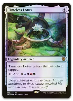 Timeless Lotus #239 (Foil) (NM) Dominaria United DMU Magic MTG - Image 1