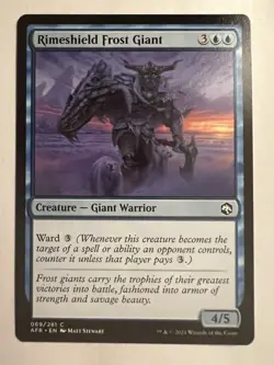 MTG Adventures in the Forgotten Realms Rimeshield Frost Giant 069/281 - Image 1