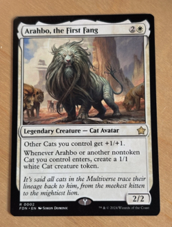 Magic the Gathering MTG Arahbo the First Fang Foundations NM - Image 1