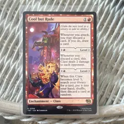Teenage Mutant Ninja Turtles Cool but Rude Enchantment Class Red MTG TMT 0089 - Image 1