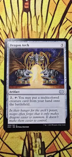 Dragon Arch Double Masters 2022 Regular Artifact Uncommon MTG NM - Image 1