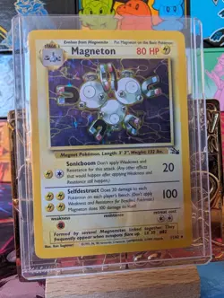 Magneton 11/62 - Fossil - Holo - Unlimited - Pokemon TCG - WoTC - 1999 - LP - Image 1