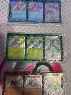 Pokemon TCG: Paldean Fates Premium ex Collection Box promos set of 9 w/ 3 cases - Image 3