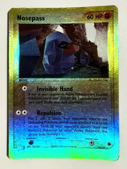 Nosepass 18/109 Reverse Holo 2003 Pokemon EX Ruby & Sapphire MP - Image 1