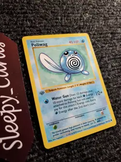 POLIWAG Pokemon Card - WOTC - 1st Edition - Base Set - Shadowless - 59/102 NM - Image 3