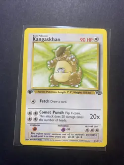 Kangaskhan 21/64 Jungle Regular Non Holo 1st Edition Pokemon WOTC LP - Image 1