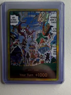 Bandai One Piece CCG Don!! Foil Card Your Turn +1000 - Image 1