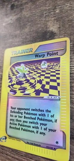 Pokemon Warp Point 152/165 Expedition Base Set Reverse Holo Card - Image 2