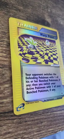 Pokemon Warp Point 152/165 Expedition Base Set Reverse Holo Card - Image 3
