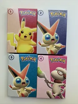Set Of 4 McDonald's Pokemon Cards 2022 sealed packs 1-4 New - Image 1