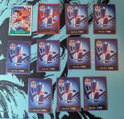 Red Bull Double Don!! Card Lot and Monkey.D.Luffy Promo Character Cards - Image 1