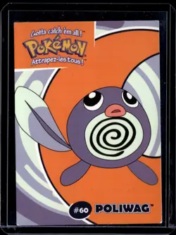 Poliwag 33/40 #60 / DANONE Pokemon Stadium NM Card (NM) / Pokemon TCG - Image 1