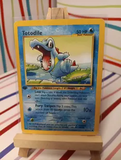 Pokemon Card Totodile 81/111 Neo Genesis 1st Edition - Image 1